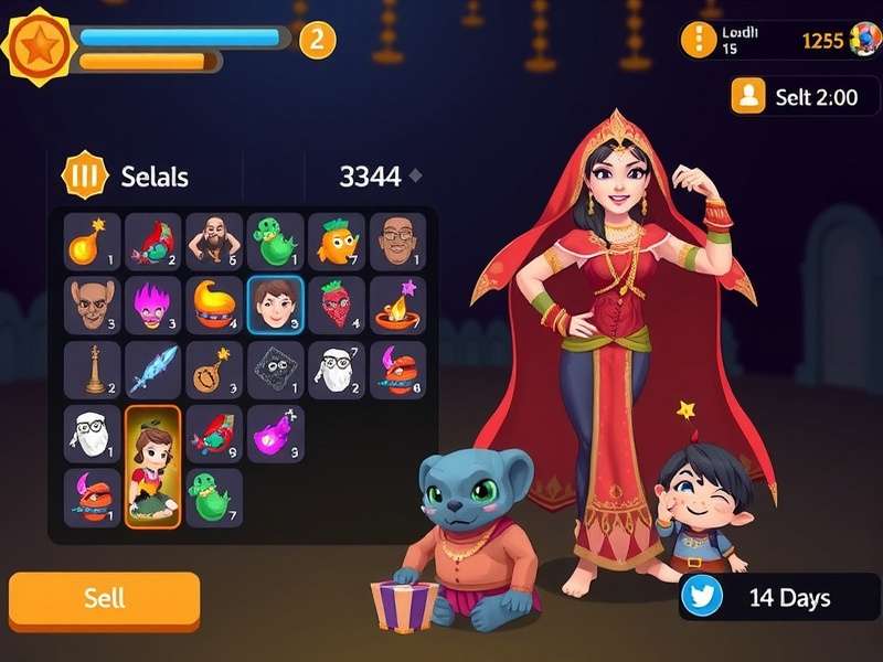 Malad Magicians gameplay screenshot showing magical characters and spells